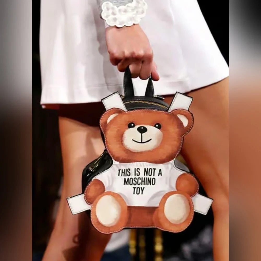 Moschino Teddy Bear Backpack leather